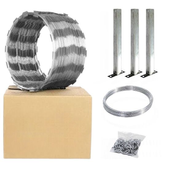 Kit Cerca Concertina Comum 30cm-Galvalume